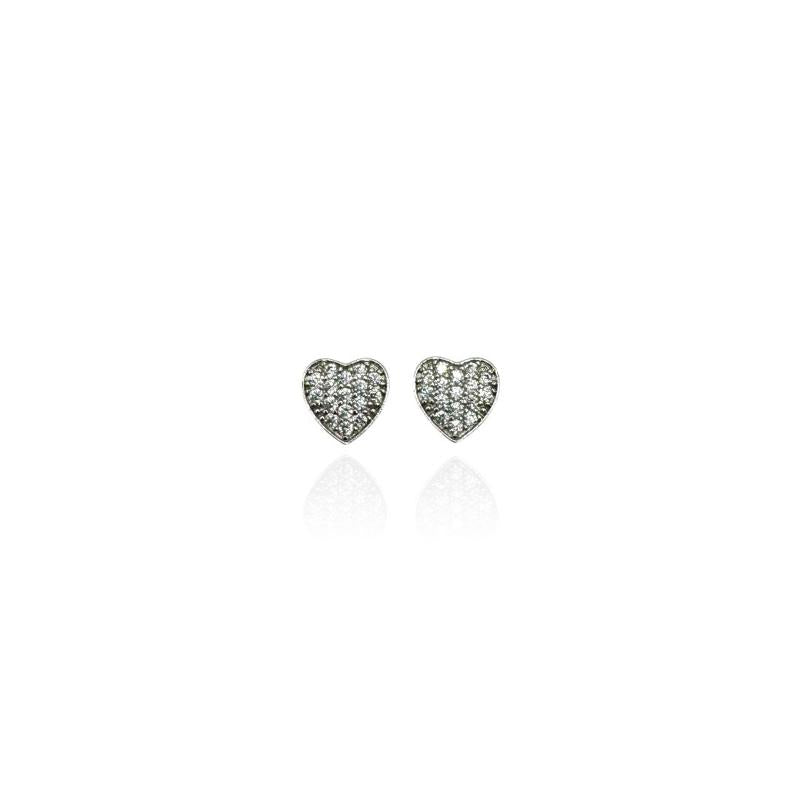 Orecchini Cuoricino Strass