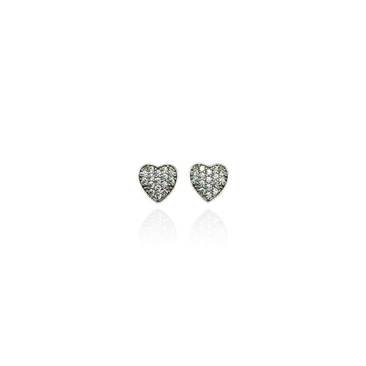 Orecchini Cuoricino Strass