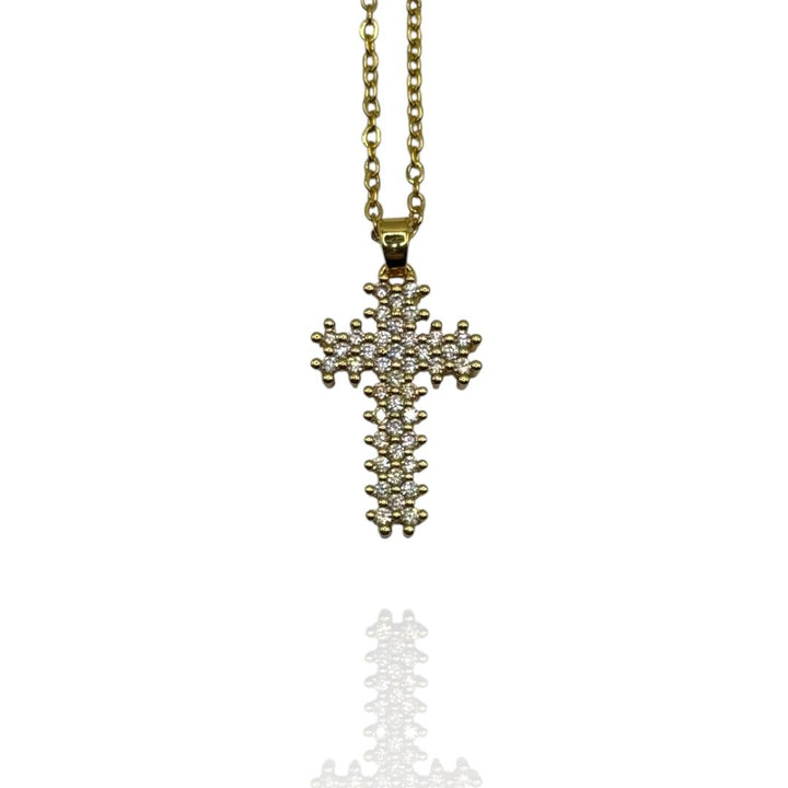 Collana Croce Strass
