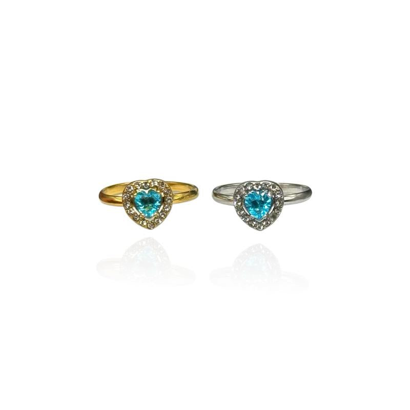 Anello Heart Strass