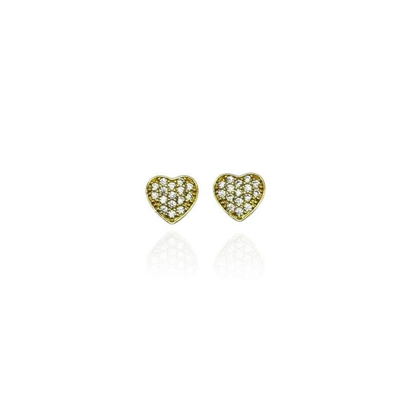 Orecchini Cuoricino Strass