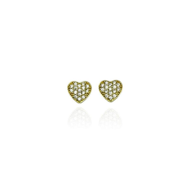 Orecchini Cuoricino Strass