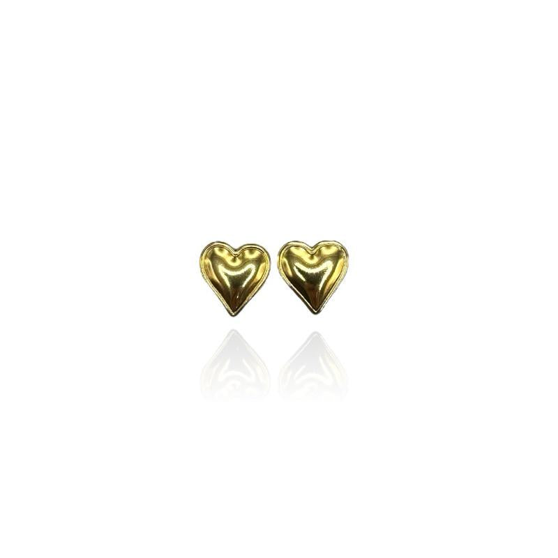 Orecchini Mini Heart Sciacciato