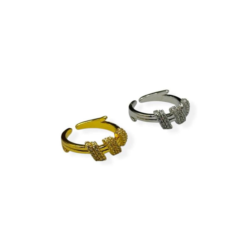 Anello Nodo Strass