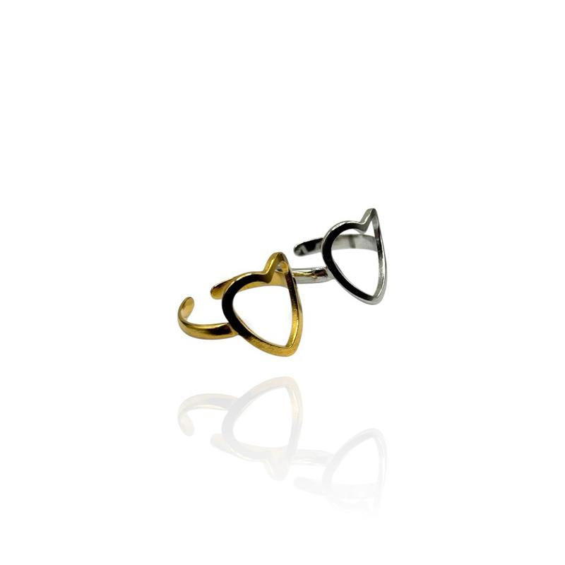 Anello Cuore Sagomato Liscio