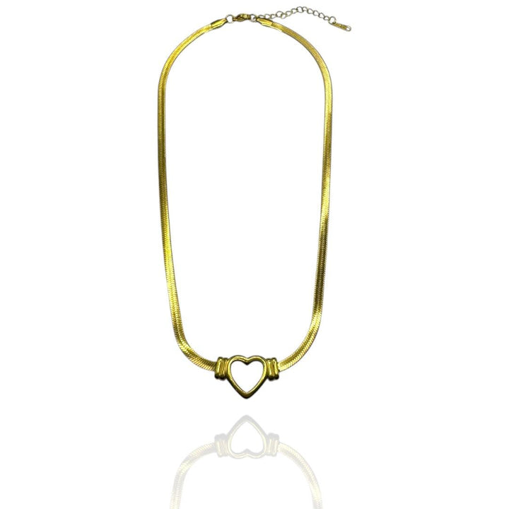 Collana Snake Con Cuore