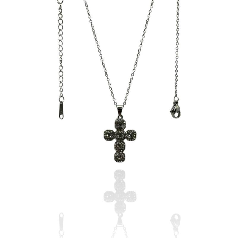 Collana Croce Bombata