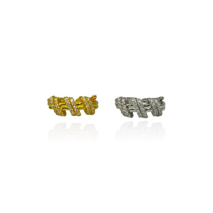 Anello Nodo Strass