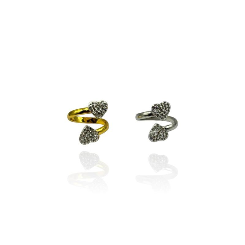 Anello Doppio Cuore
