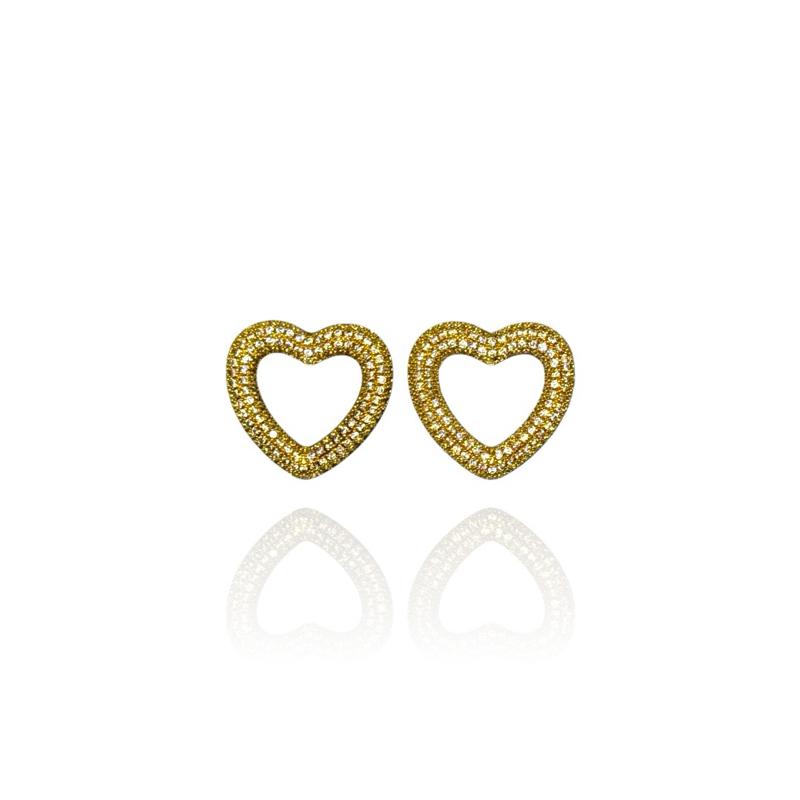Orecchini Cuore Strassy