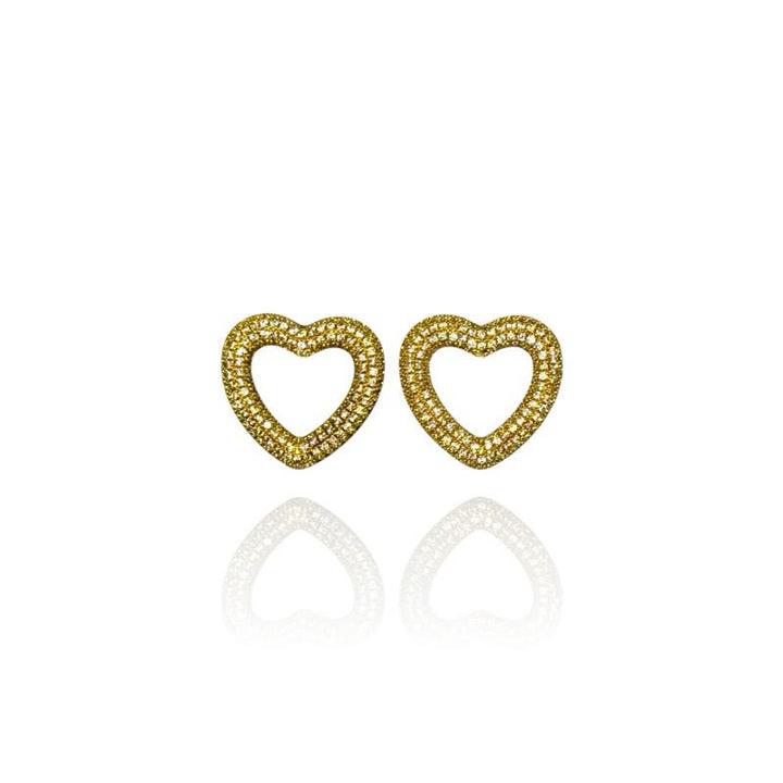 Orecchini Cuore Strassy