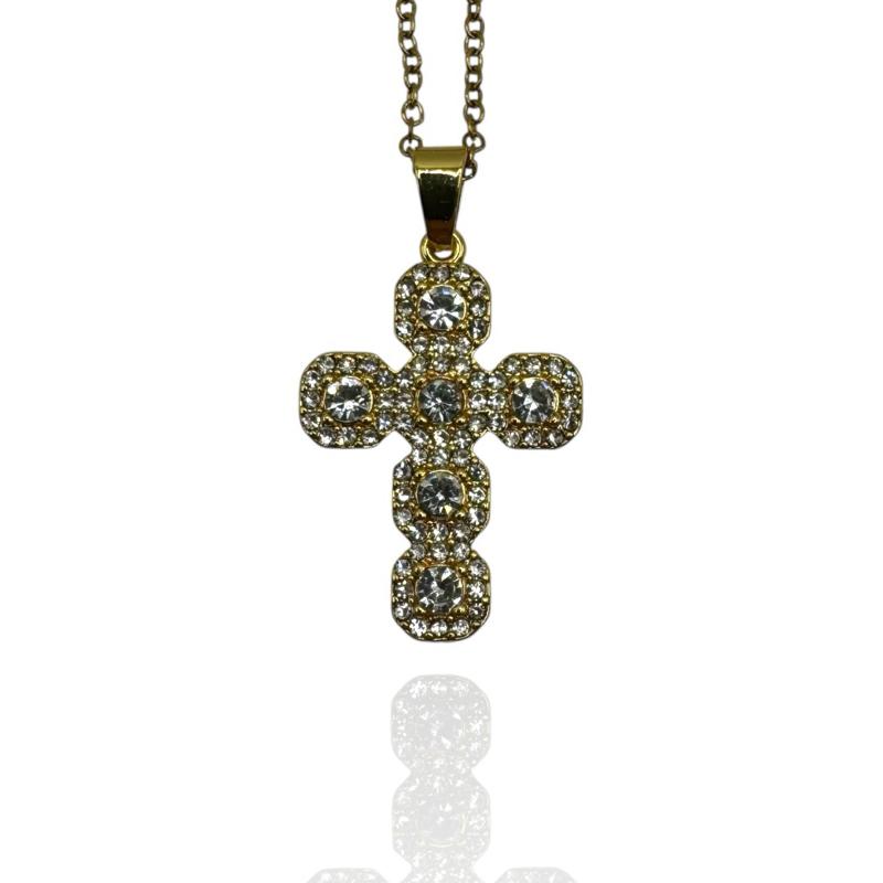 Collana Croce Bombata