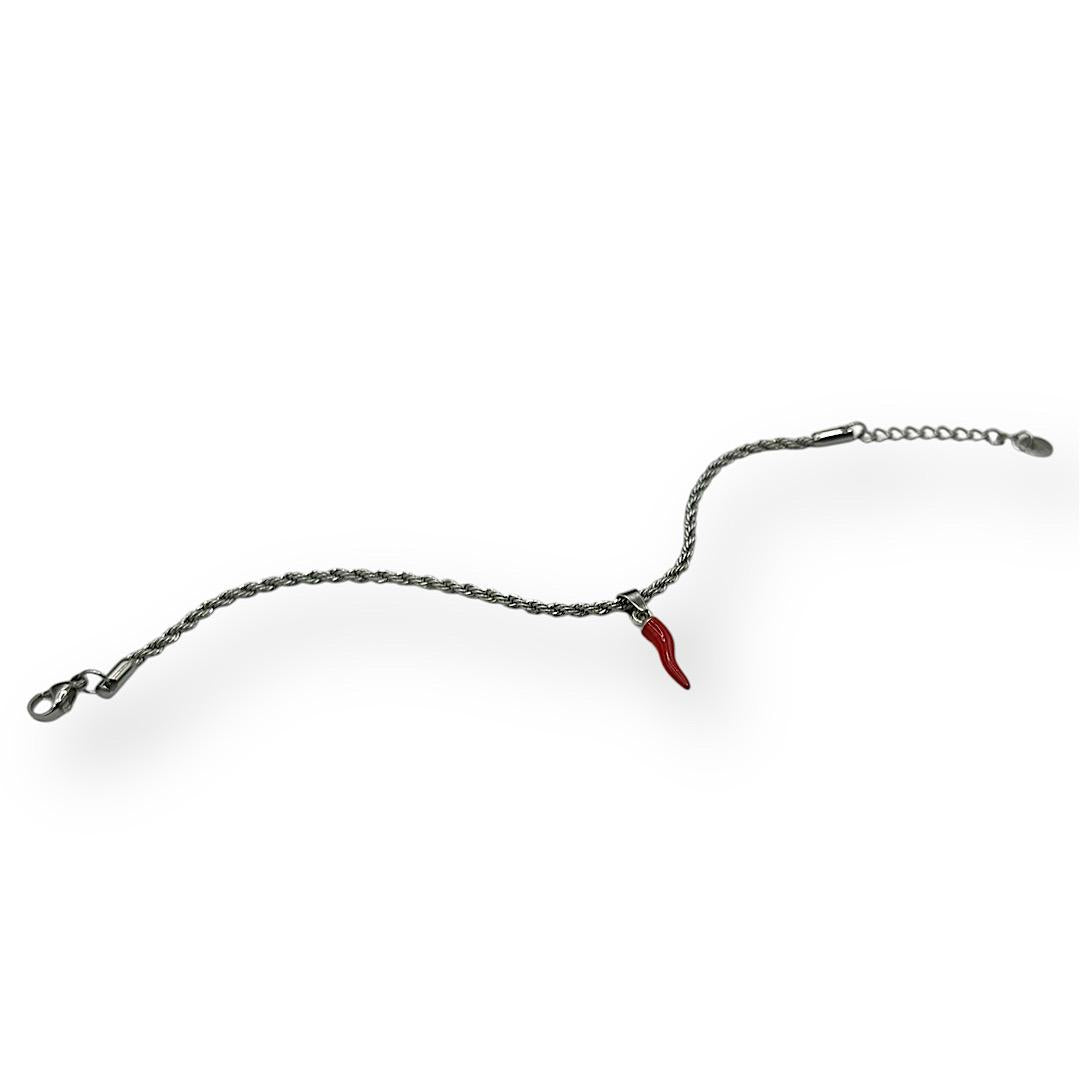 Bracciale Intreccio Con Corno