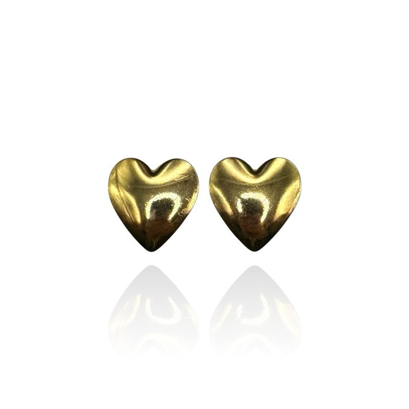 Orecchini Big Heart Schiacciato