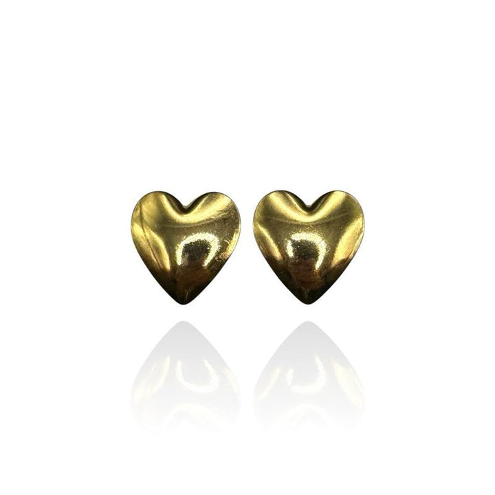 Orecchini Big Heart Schiacciato