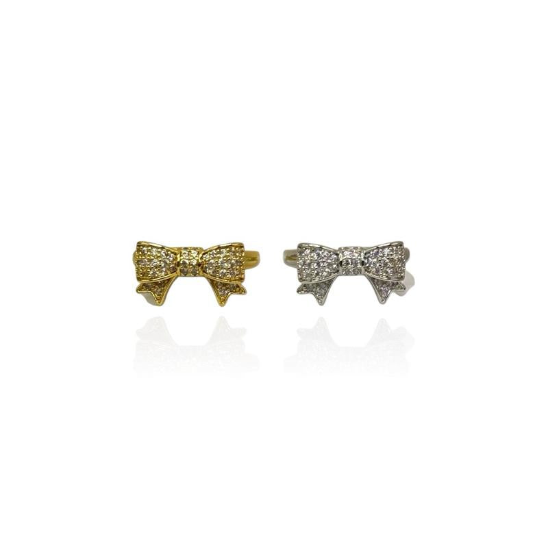 Anello Fiocco Strass
