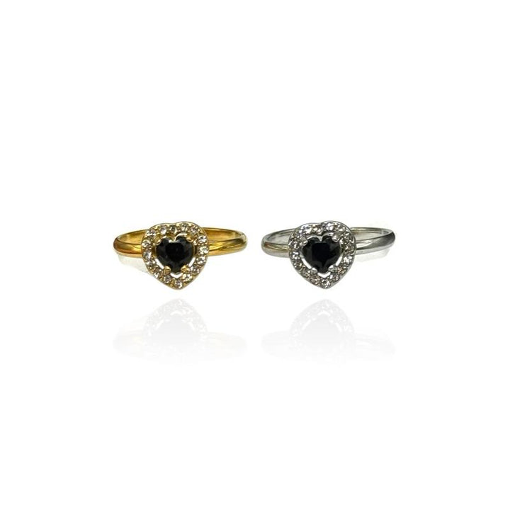 Anello Heart Strass
