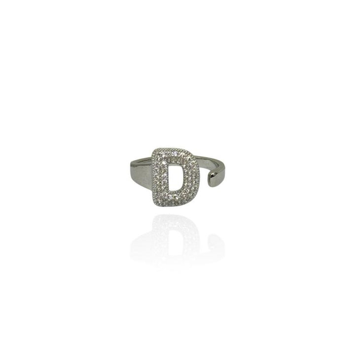 Anello Letterina D argento