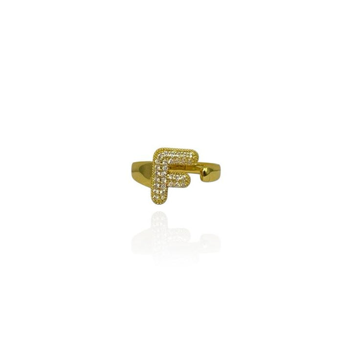 Anello Letterina F oro