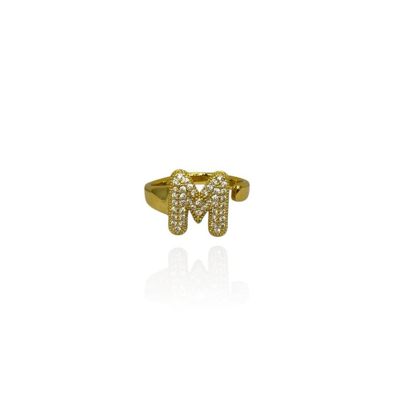 Anello Letterina M oro