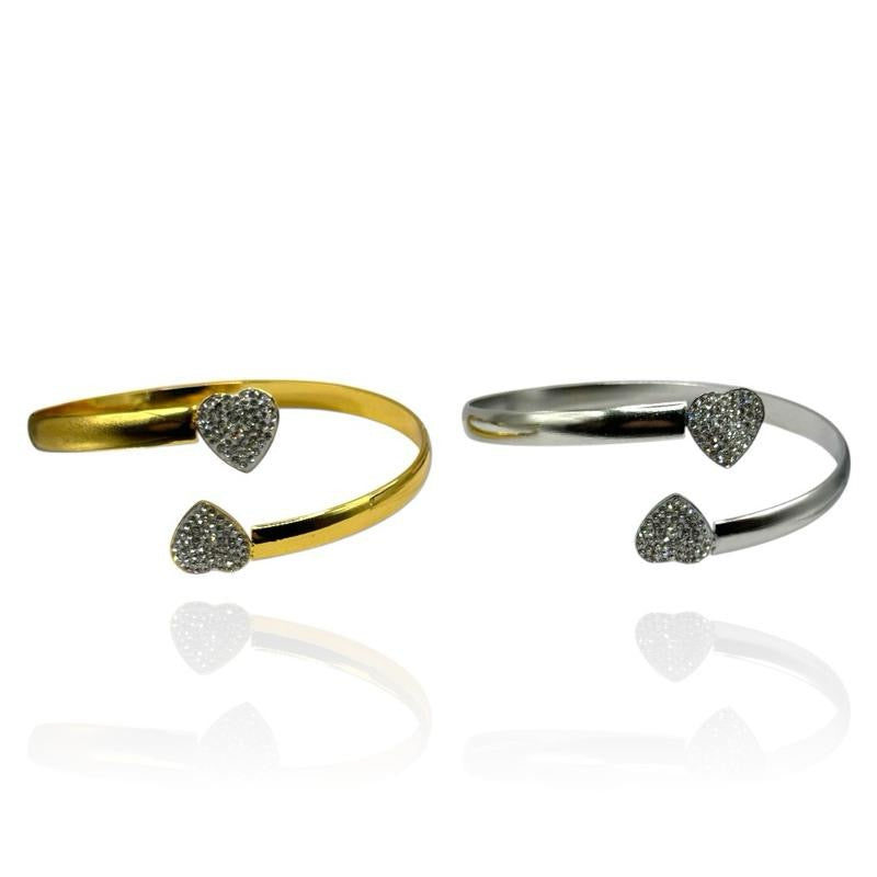 Bracciale Doppio Cuore