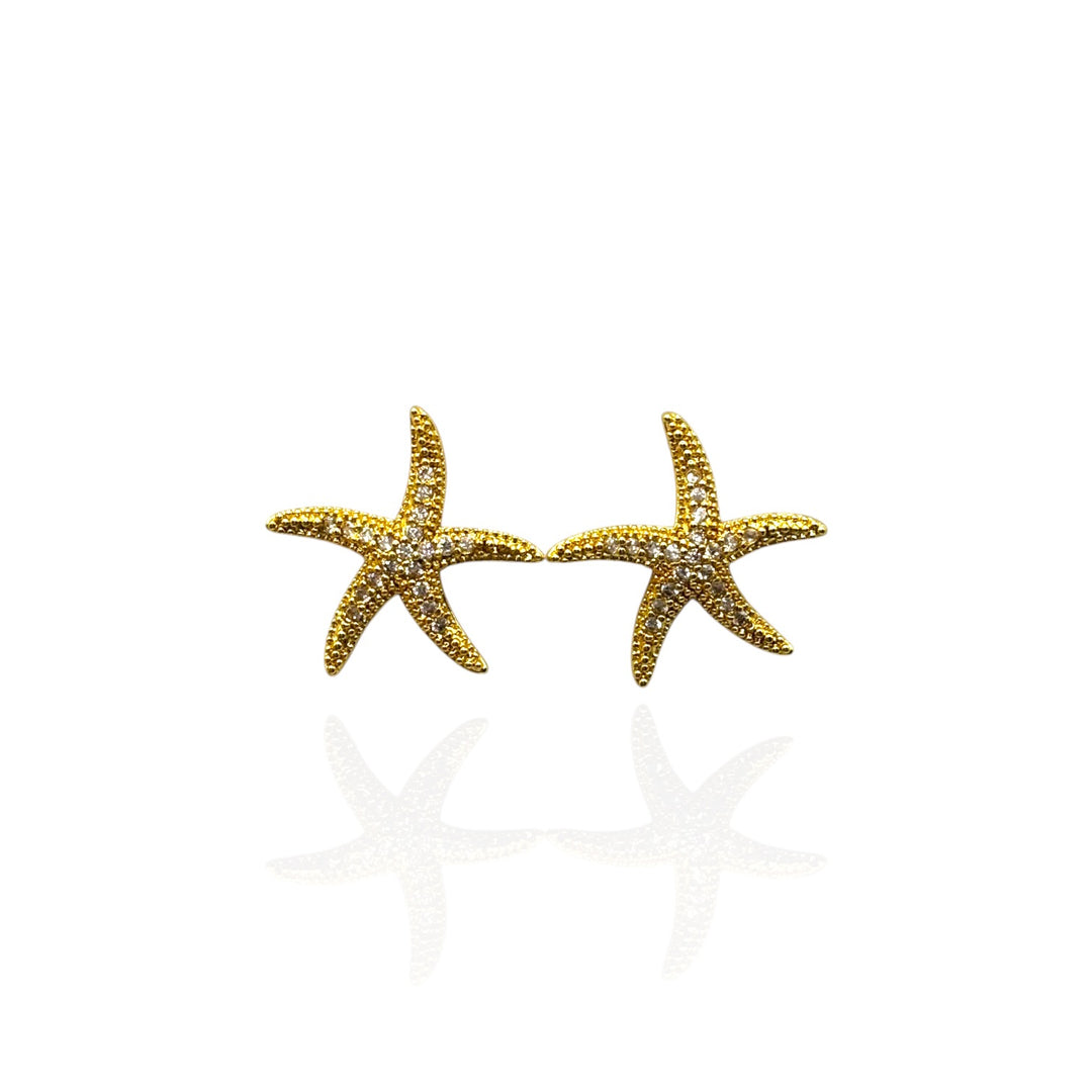 Orecchini Stella Marina Strass