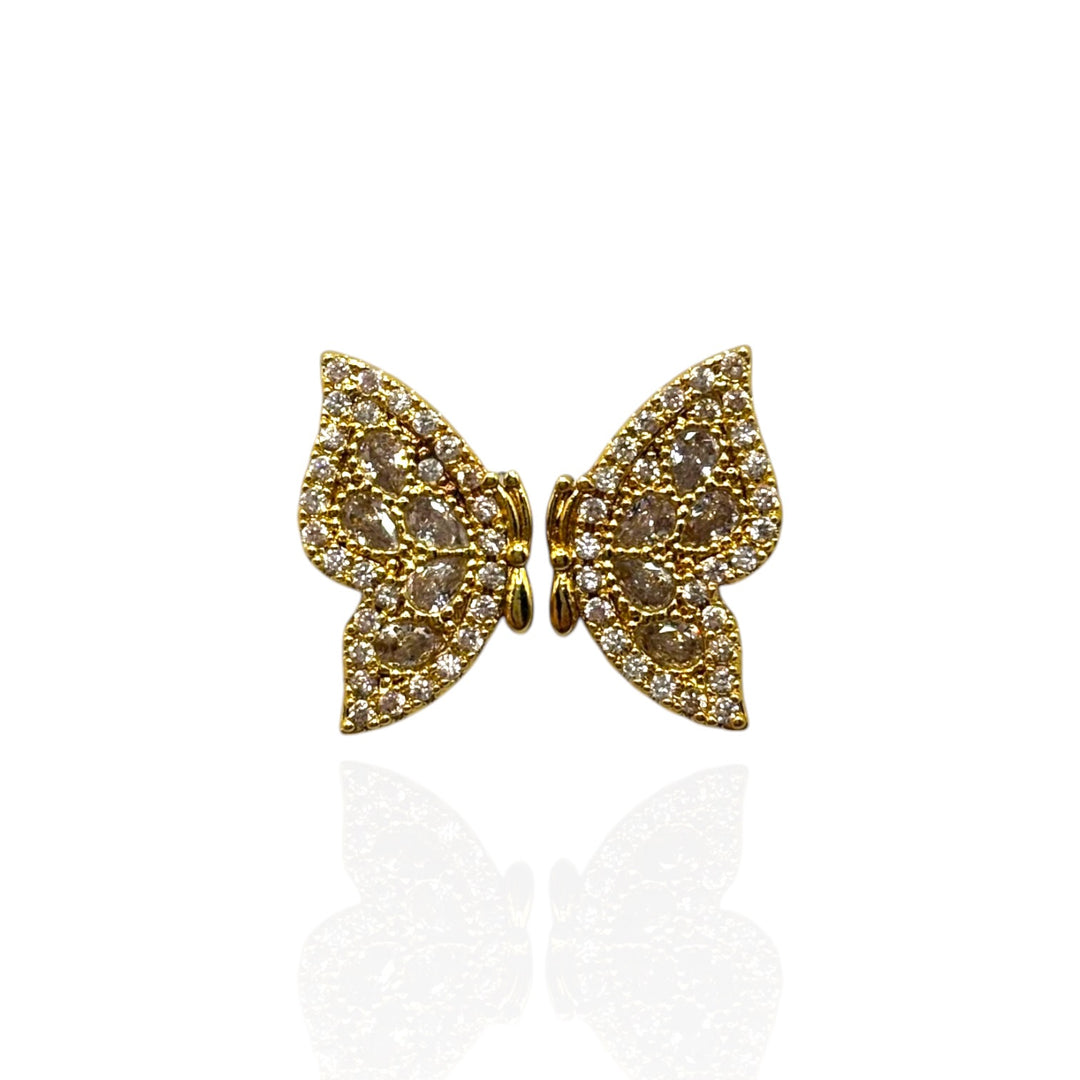 Orecchini Farfalla Strass
