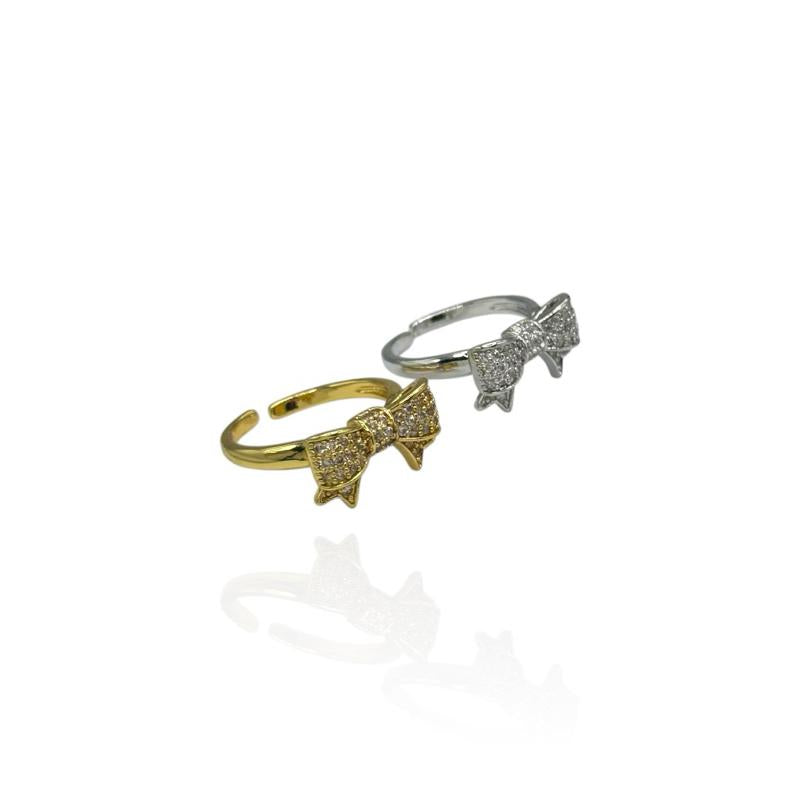 Anello Fiocco Strass