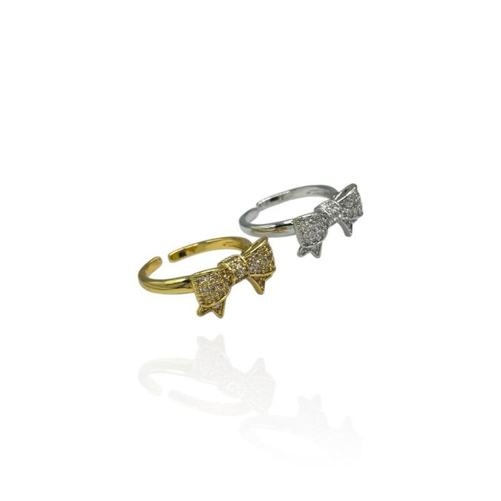 Anello Fiocco Strass