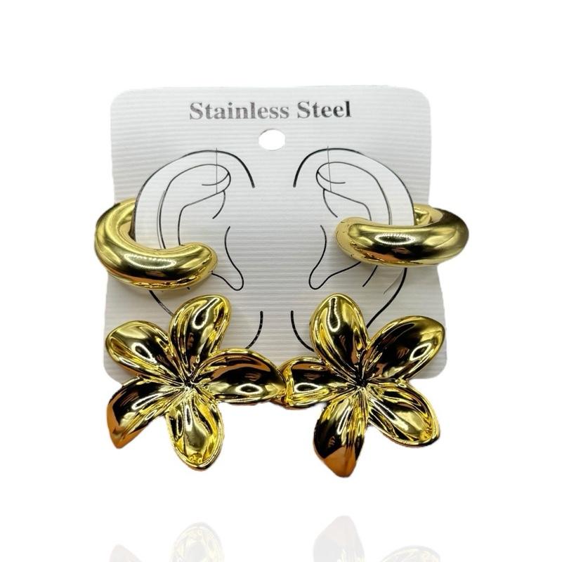 Set Orecchini Fiore+Ear Cuff