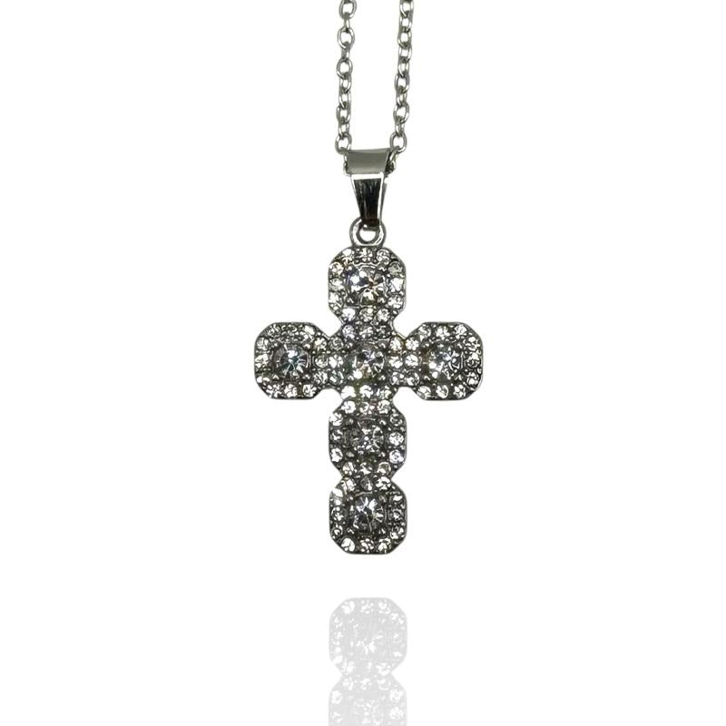 Collana Croce Bombata
