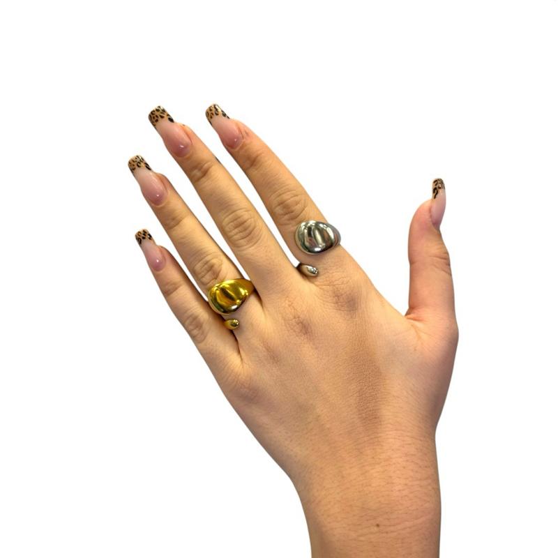 Anello Goccia Squadrata