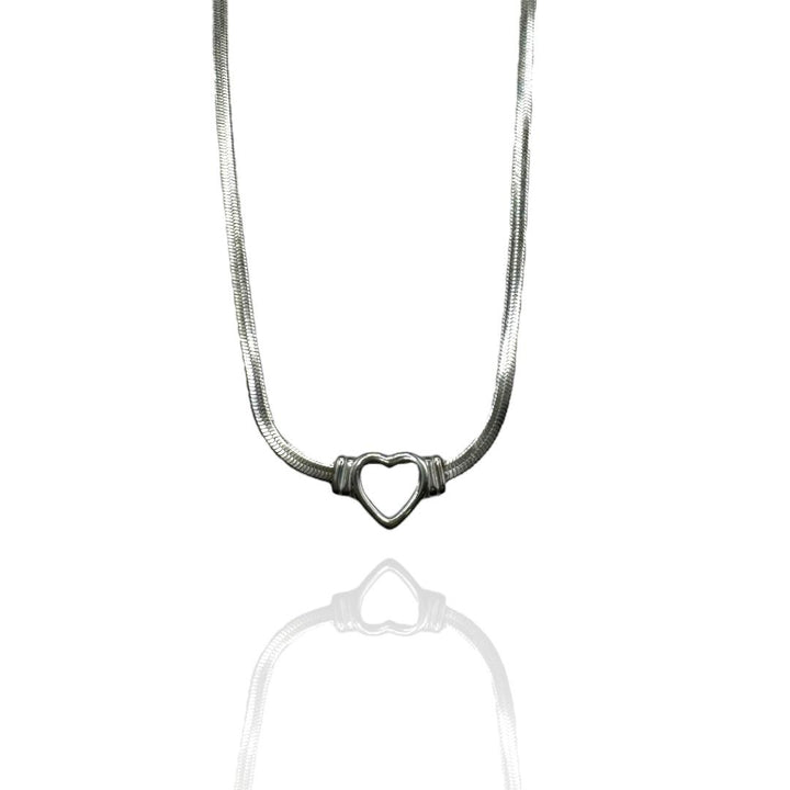 Collana Snake Con Cuore
