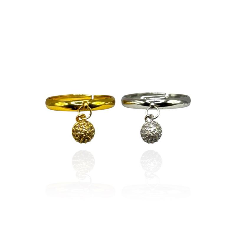 Anello Pallina Strass