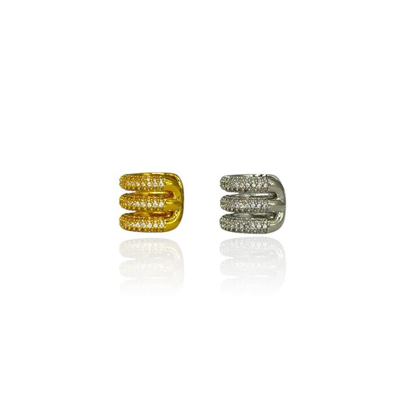 Ear Cuff Triplo Strass